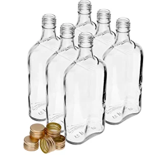 Plakanā pudele 500 ml ar skrūvējamu vāciņu, 6 gab. – photo 10