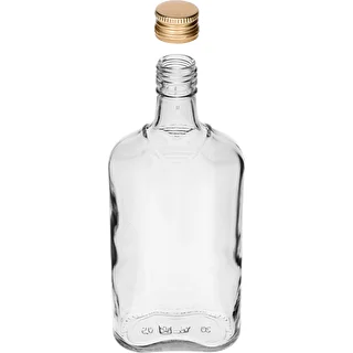Plakanā pudele 500 ml ar skrūvējamu vāciņu, 6 gab. – photo 6