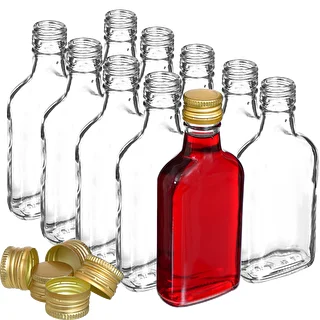 Pudele liķieriem kabatkolba ar skrūvējamu vāciņu 200 ml, 10 gab. – photo 2