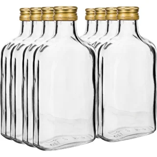 Pudele uzlējumiem (piersiówka) 100 ml + skrūvējamais vāciņš, 8 gab. – photo 2
