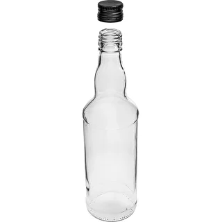 Pudele 500 ml degvīnam, ar melnu skrūvējamu vāciņu, 6 gab. – photo 4