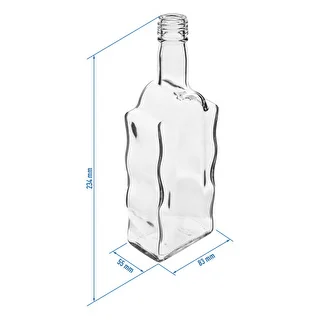 Pudele Klasztorna 500 ml ar skrūvējamu vāciņu, caurspīdīga - 6 gab. – photo 4