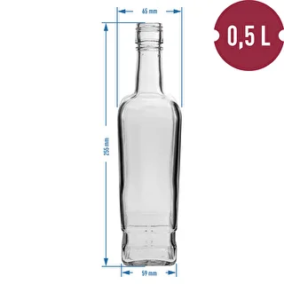 Pudele Pryncypalna 500 ml ar skrūvējamu korķi, 6 gab. – photo 6