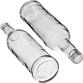 Pudele 500 ml Slaida, ar melnu skrūvējamu vāciņu, degvīnam, 6 gab. – photo 6