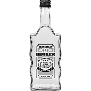 Pudele Klasztorna 500 ml ar skrūvējamu vāciņu, ar uzdruku „Bimber”, 1 gab. – photo 3