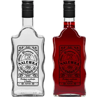 Klasztorna pudele 500 ml ar skrūvējamu korķi, apdruka „Nalewka”, 1 gab. – photo 2
