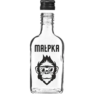 Kabatas kolbas tipa pudele 200 ml ar skrūvējamu vāciņu, apdruka “Mērkaķītis”, 1 gab. – photo 3