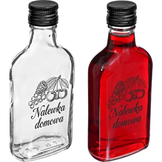 Blašķes tipa pudele 200 ml ar skrūvējamu korķi, uzdruka „Mājas uzlējums”, 1 gab. – photo 2