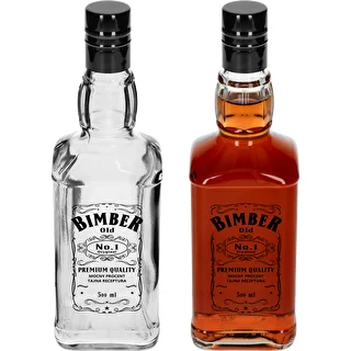 Daniels pudele 500 ml ar skrūvējamu vāciņu, ar apdruku „Bimber OLD”, 1 gab. – photo 3