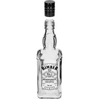 Daniels pudele 500 ml ar skrūvējamu vāciņu, ar apdruku „Bimber OLD”, 1 gab. – photo 2