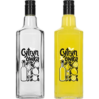 Tynktura pudele 500 ml ar uzdruku „Cytrynówka” un skrūvējamu vāciņu – photo 3