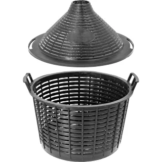 Vīna demižons 25 L plastmasas grozā – photo 5
