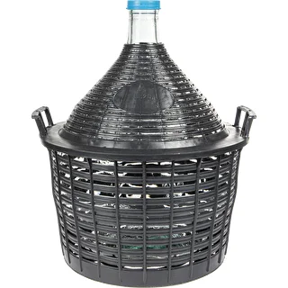 20 L vīna demižons plastmasas grozā – photo 1