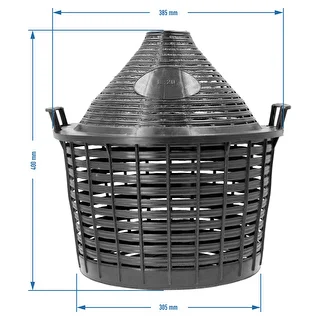 20 L vīna demižons plastmasas grozā – photo 4