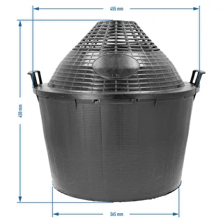 Vīna damadžāns 34 L plastmasas grozā – photo 6