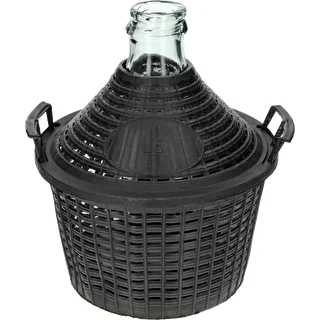 Vīna damadžāns 5 l plastmasas grozā – photo 2