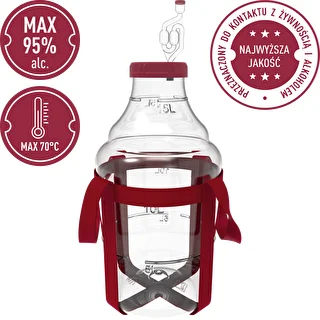 Vīna demižons, viegls, neplīstošs, ar siksnām, 15 L – photo 5