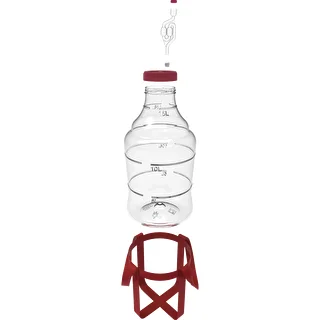 Vīna demižons, viegls, neplīstošs, ar siksnām, 15 L – photo 2