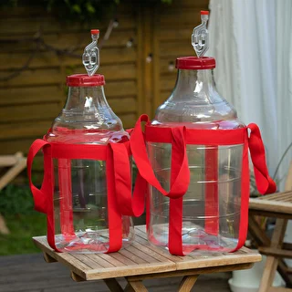 Vīna demižons, viegls, neplīstošs, ar siksnām, 15 L – photo 10