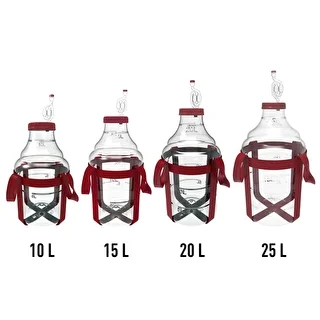 Vīna demižons, viegls, neplīstošs, ar siksnām, 25 L – photo 7