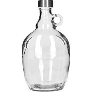 Demižons Dama 1,5 l, ar metāla skrūvējamo vāciņu Ø 43 mm un rokturi – photo 1