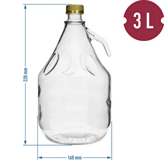 Damadžana 3L Dama ar skrūvējamu vāciņu – photo 4