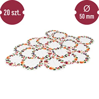 Apaļas etiķetes Ø 50 mm vāciņiem/burkām - 20 gab. – photo 3