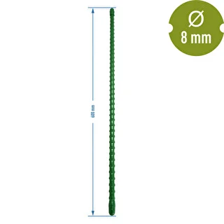 Tērauda mietiņš ar PE pārklājumu 0,6 m x 8 mm – photo 2