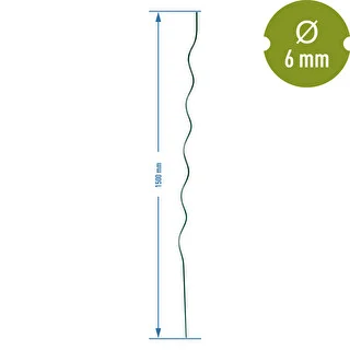 Spirālveida tērauda mietiņš 1,50m x 6mm – photo 2