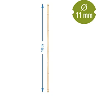 Pārklāts tērauda mietiņš bambusa formā, 180 cm x 11mm – photo 3