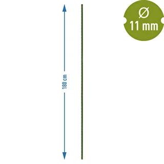 Dārza mietiņi Bioogród – tērauda ar pārklājumu, 1,8 m, Ø 11 mm, 10 gab. – photo 3