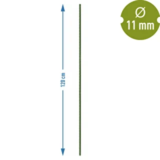 Bioogród dārza mietiņi – tērauda, ar pārklājumu, 1,2 m, Ø 11 mm, 10 gab. – photo 3