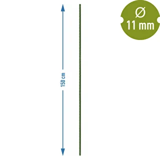Bioogród dārza mietiņi – tērauda ar pārklājumu, 1,5 m, Ø 11 mm, 10 gab. – photo 3