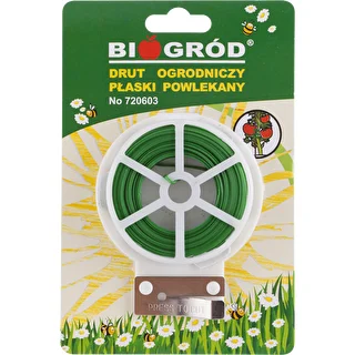 Dārza stieple, plakana, ar PVC pārklājumu, 50 m x 2 mm – photo 3
