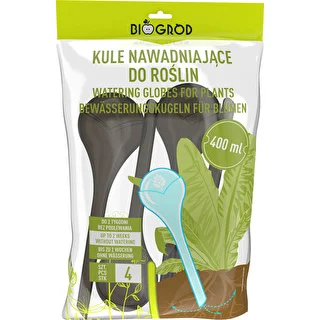 Augu laistīšanas bumbas, caurspīdīgi melnas, 400 ml, 4 gab. – photo 3