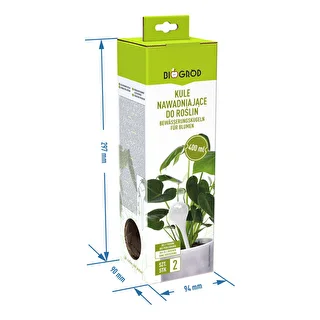 Laistīšanas lodītes augiem, caurspīdīgas dzintara krāsas, 400 ml, 2 gab. – photo 6