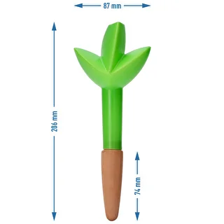 Augu pašlaistītājs – zaļa lapiņa ar keramikas konusu, 120 ml – photo 5