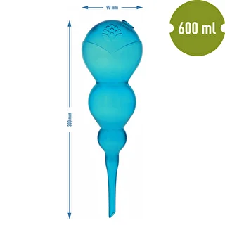 Trīskameru (ar trim kamerām) laistīšanas bumba, caurspīdīgi zila, 600 ml – photo 5