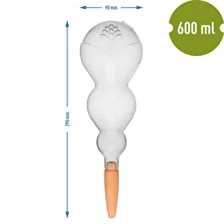 Trīskameru pašlaistīšanas bumba (ar trim kamerām), caurspīdīga, bezkrāsaina, ar keramisko konusu, 600 ml – photo 5
