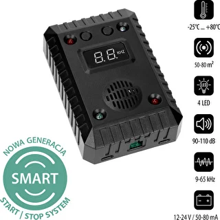 Caunu un grauzēju atbaidītājs automašīnām un telpām (ultraskaņa + LED) – photo 2