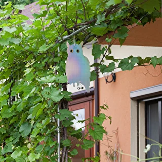Atstarojošs karināms putnu atbaidītājs – pūce ar zvaniņiem – photo 10