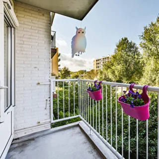 Atstarojošs karināms putnu atbaidītājs – pūce ar zvaniņiem – photo 11