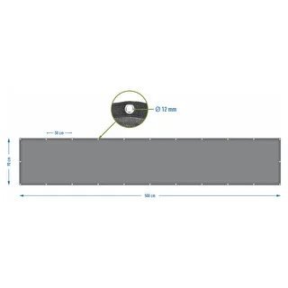 Ēnošanas tīkls (80%, 140 g/m2) 0,9x5 m, grafīta krāsas – photo 7