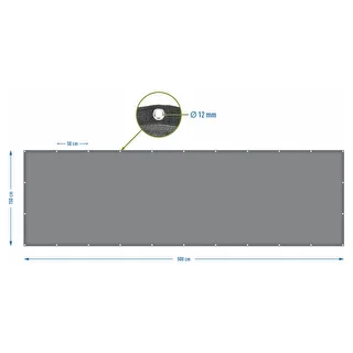 Ēnošanas tīkls (80%, 140 g/m2) 1,5 x 5 m, grafīta krāsas – photo 7