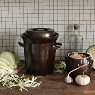 Akmensmasa - 10 l pods skābēšanai ar ūdens blīvējumu un vāku – photo 2