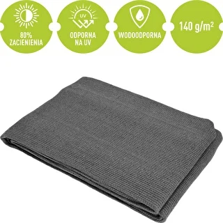 Ēnošanas tīkls (80%, 140 g/m2) 0,9x5 m, grafīta krāsas – photo 5