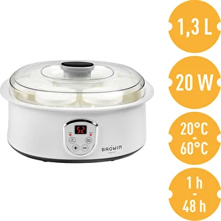 Jogurta gatavotājs ar termostatu, 7 burciņas, 1,3 l – photo 5