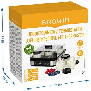 Jogurta gatavotājs ar termostatu, 9 burciņas, 1,6 L – photo 12