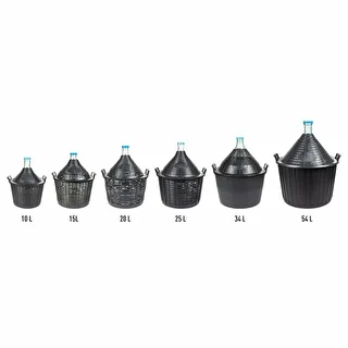 Demižons vīnam 15 L plastmasas grozā – photo 4
