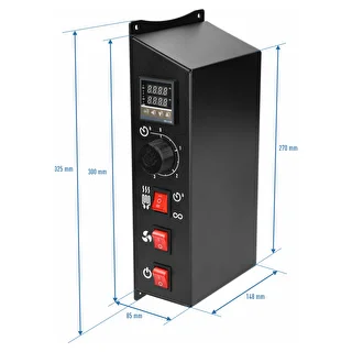 Moduļu komplekts ar digitālo termostatu - dragON 2,7 kW, dārza kūpinātavām – photo 10